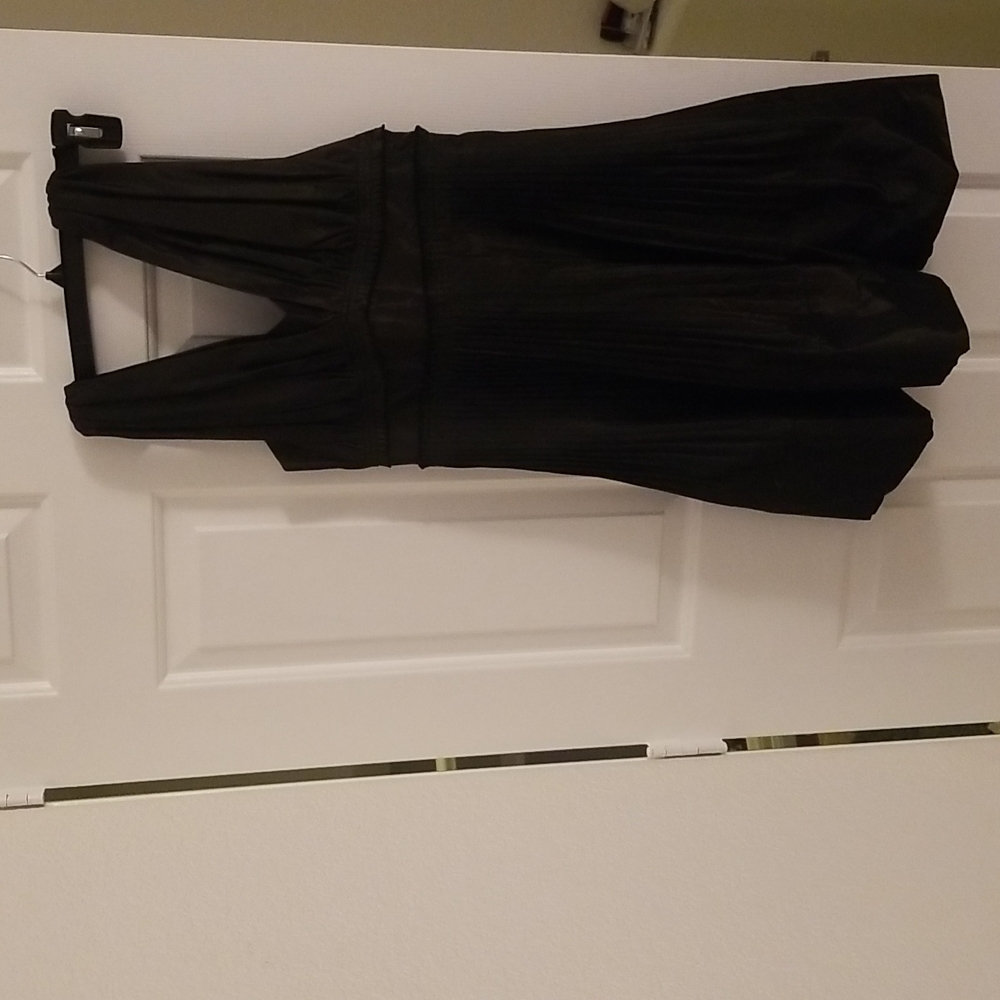BCBGeneration Black Halter Fit and Flare Mini Dress